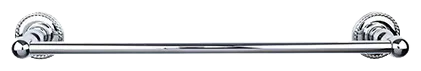 Edwardian Bath 30'' Single Towel Bar - Rope Backplate ED10PCF Polished Chrome