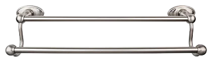 Edwardian Bath 30'' Double Towel Bar - Oval Backplate ED11BSNC Brushed Satin Nickel