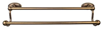 Edwardian Bath 30'' Double Towel Bar - Oval Backplate ED11GBZC German Bronze