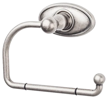 Edwardian Bath Tissue Hook - Oval Backplate ED4APC Antique Pewter