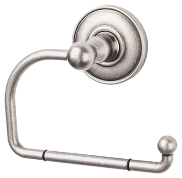 Edwardian Bath Tissue Hook - Plain Backplate ED4APD Antique Pewter