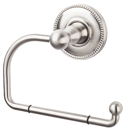 Edwardian Bath Tissue Hook - Beaded Backplate ED4BSNA Brushed Satin Nickel