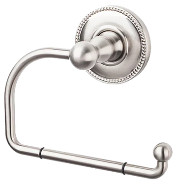 Edwardian Bath Tissue Hook - Beaded Backplate ED4BSNA Brushed Satin Nickel