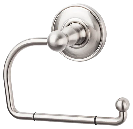 Edwardian Bath Tissue Hook - Plain Backplate ED4BSND Brushed Satin Nickel