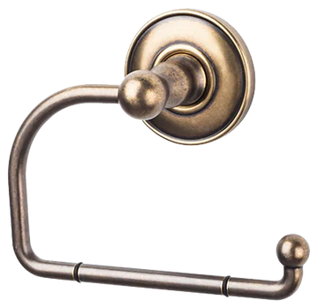 Edwardian Bath Tissue Hook - Plain Backplate ED4GBZD German Bronze