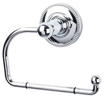 Edwardian Bath Tissue Hook - Beaded Backplate ED4PCA Polished Chrome