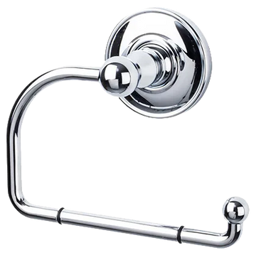 Edwardian Bath Tissue Hook - Plain Backplate ED4PCD Polished Chrome