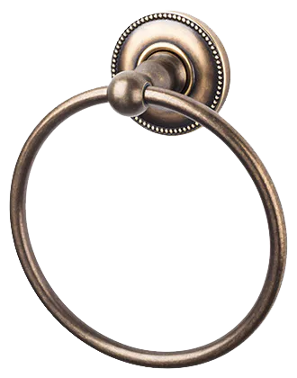 Edwardian Bath Ring - Beaded Backplate ED5GBZA German Bronze