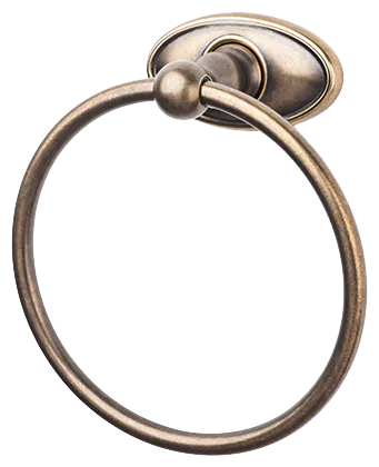 Edwardian Bath Ring - Oval Backplate ED5GBZC German Bronze