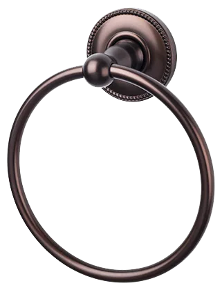 Edwardian Bath Ring - Beaded Backplate ED5ORBA Oil Rubbed Bronze