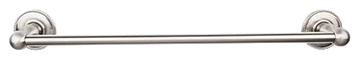 Edwardian Bath 18'' Single Towel Bar - Beaded Backplate ED6BSNA Brushed Satin Nickel