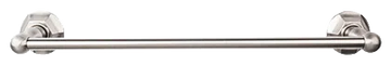 Edwardian Bath 18'' Single Towel Bar - Hex Backplate ED6BSNB Brushed Satin Nickel