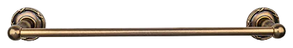 Edwardian Bath 18'' Single Towel Bar - Ribbon Backplate ED6GBZE German Bronze