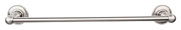 Edwardian Bath 24'' Single Towel Bar - Beaded Backplate ED8BSNA Brushed Satin Nickel