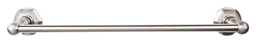 Edwardian Bath 24'' Single Towel Bar - Hex Backplate ED8BSNB Brushed Satin Nickel
