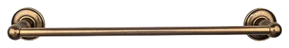 Edwardian Bath 24'' Single Towel Bar - Plain Backplate ED8GBZD German Bronze