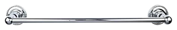 Edwardian Bath 24'' Single Towel Bar - Rope Backplate ED8PCF Polished Chrome