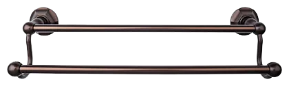 Edwardian Bath 24'' Double Towel Bar - Hex Backplate ED9ORBB Oil Rubbed Bronze