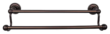 Edwardian Bath 24'' Double Towel Bar - Rope Backplate ED9ORBF Oil Rubbed Bronze