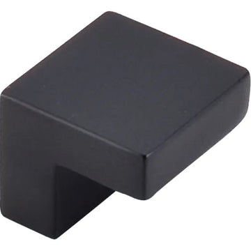 Nouveau III Square Knob 5/8'' cc M1165 Flat Black