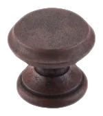 Flat Top Knob 1 3/8 Inch in Patina Rouge M1231