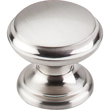 Asbury Flat Top Knob 1 3/8'' M1303 Brushed Satin Nickel