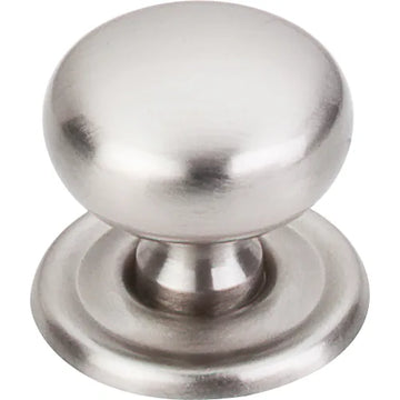 Asbury Victoria Knob 1 1/4'' backplate M1315 Brushed Satin Nickel