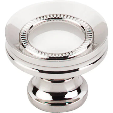 Asbury Button Faced Knob 1 1/4'' M1325 Polished Nickel