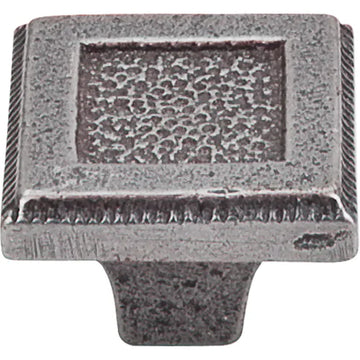 Britannia Square Inset Knob 1 5/16'' M1820 Cast Iron