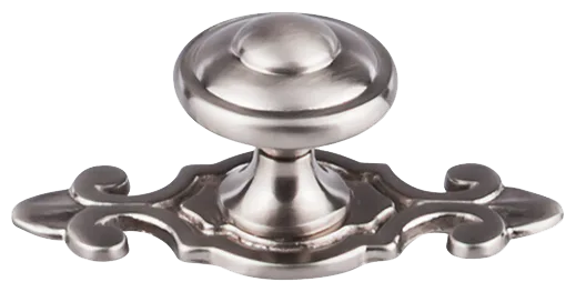 Britannia Canterbury Knob 1 1/4'' backplate M2135 Brushed Satin Nickel