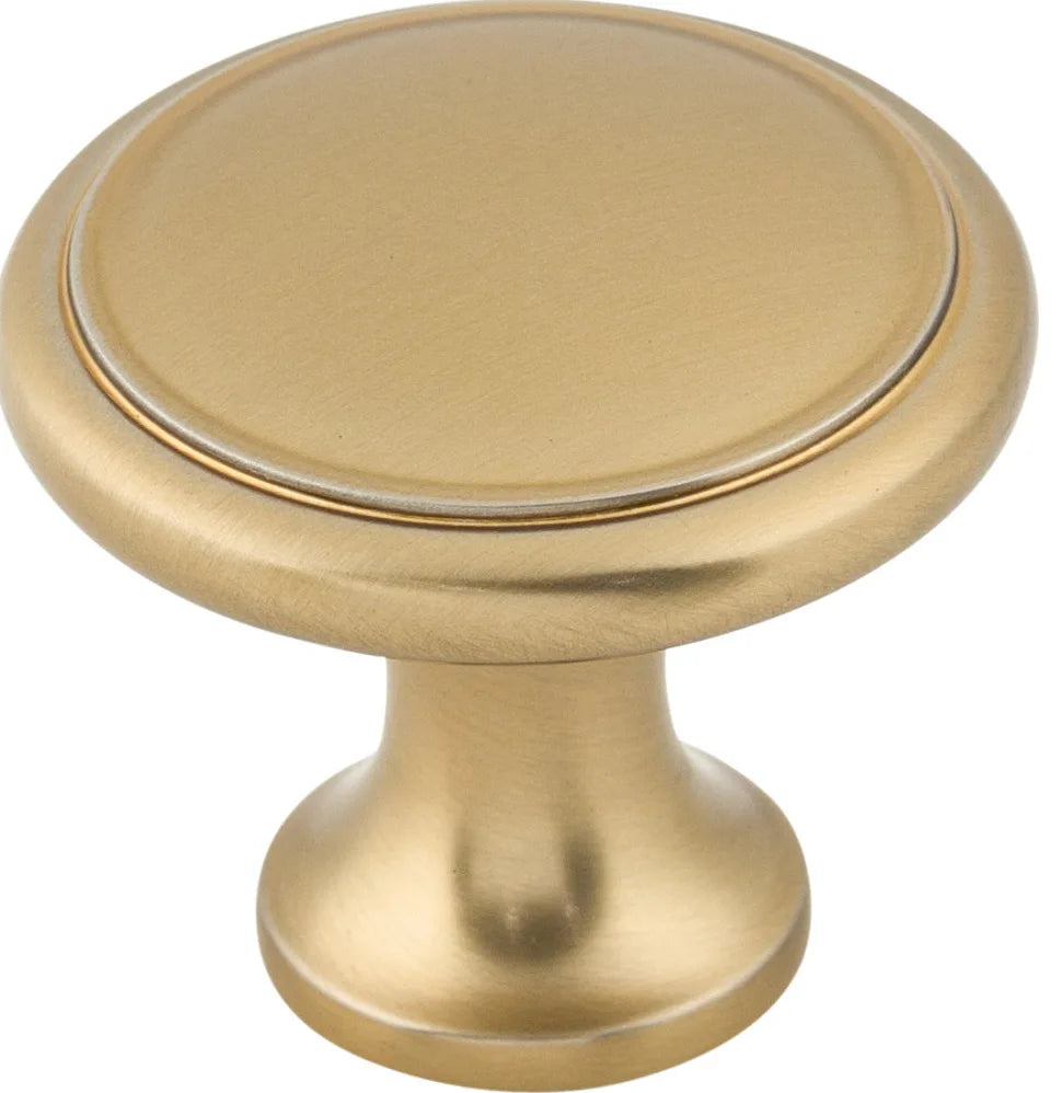 Nouveau Ringed Knob 1 1/8'' Honey Bronze M2197