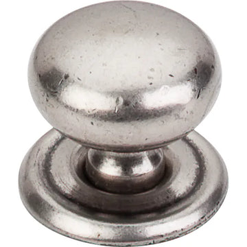 Britannia Victoria Knob 1 1/4'' backplate M25 Antique Pewter