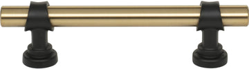 Dakota Bit Pull 3 3/4 Inch Honey Bronze and Flat Black M2705