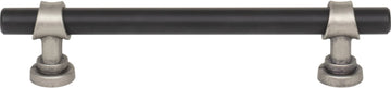 Dakota Bit Pull 5 1/16 Inch Flat Black and Pewter Antique M2718