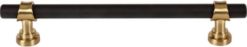 Dakota Bit Pull 6 5/16 Inch Flat Black and Honey Bronze M2728
