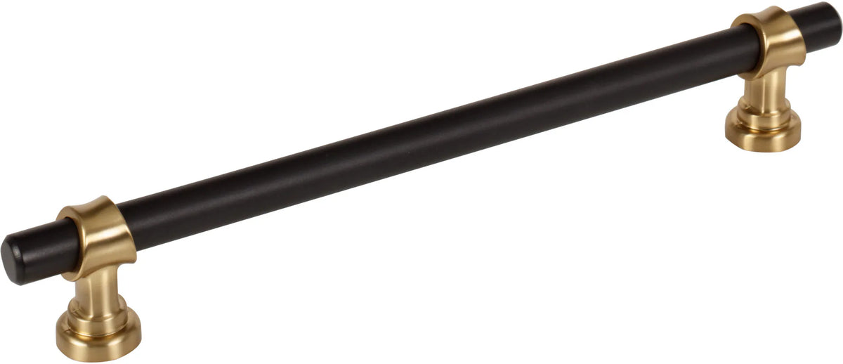 Dakota Bit Pull 7 9/16 Inch Flat Black and Honey Bronze M2740