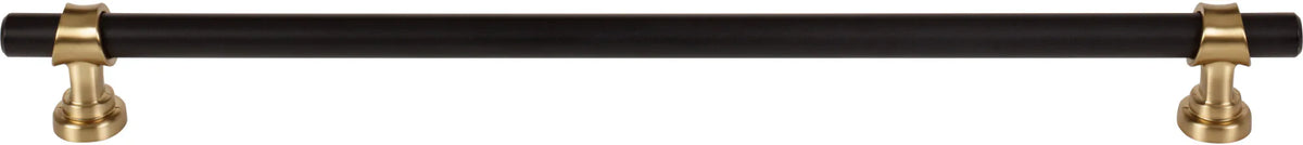 Dakota Bit Pull 12 Inch Flat Black and Honey Bronze M2764