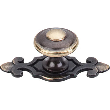 Britannia Canterbury Knob 1 1/4'' backplate M28 Dark Antique Brass