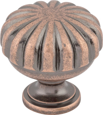 Somerset II Melon Knob 1 1/4 Inch Antique Copper TPK-M323