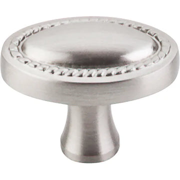 Somerset II Oval Rope Knob 1 1/4'' M347 Brushed Satin Nickel