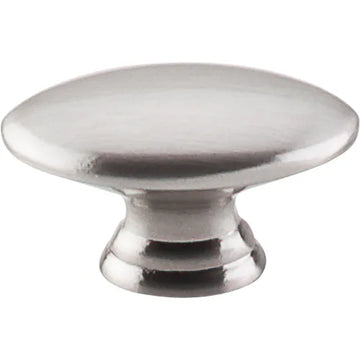 Nouveau Oval Knob 1 1/2'' M379 Brushed Satin Nickel