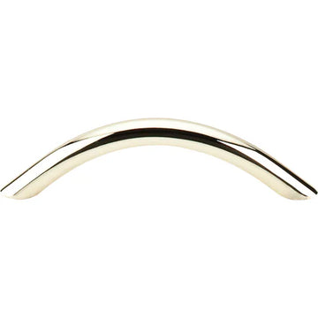 Nouveau Curved Wire Pull 3 3/4'' cc M423 Polished Brass