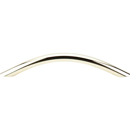 Nouveau Curved Wire Pull 5 1/16'' cc M426 Polished Brass