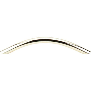 Nouveau Curved Wire Pull 5 1/16'' cc M426 Polished Brass