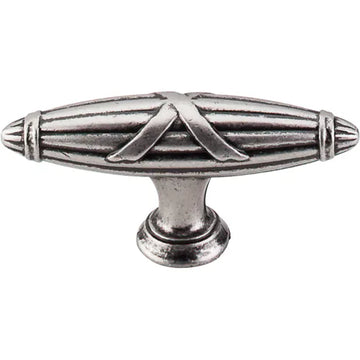 Edwardian Ribbon & Reed T-pull 2 3/4'' M929 Antique Pewter