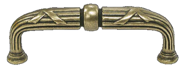 Edwardian Ribbon & Reed D-pull 3 3/4'' cc M936 German Bronze