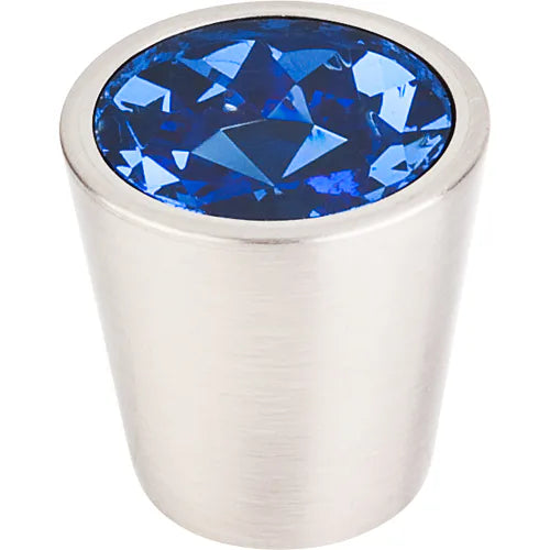 Blue Crystal Center Knob 1 1/16'' TK131