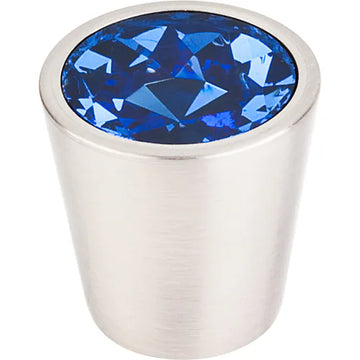 Blue Crystal Center Knob 1 1/16'' TK131