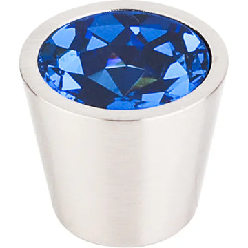 Blue Crystal Center Knob 3/4'' TK132