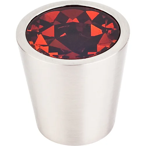 Wine Crystal Center Knob 1 1/16'' TK133